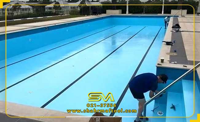 آب بندی استخر با چسب بتن